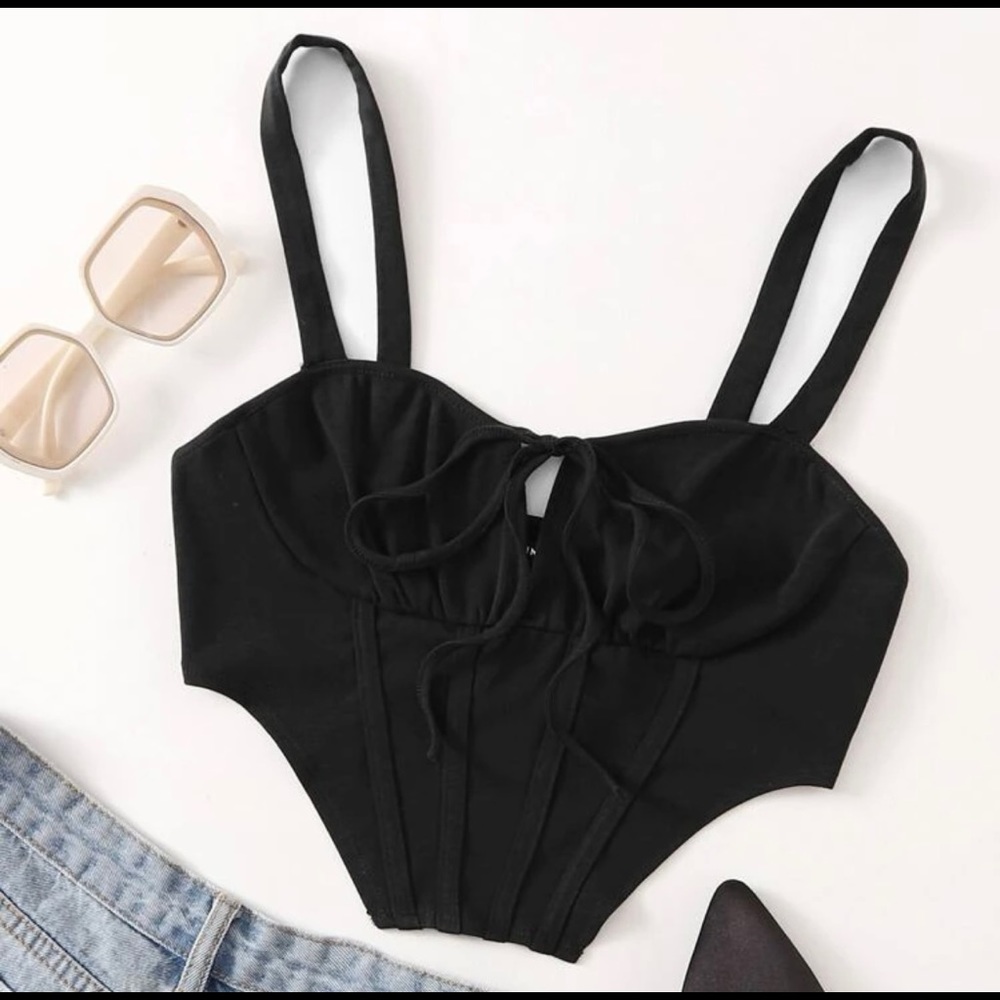 Corset like crop top